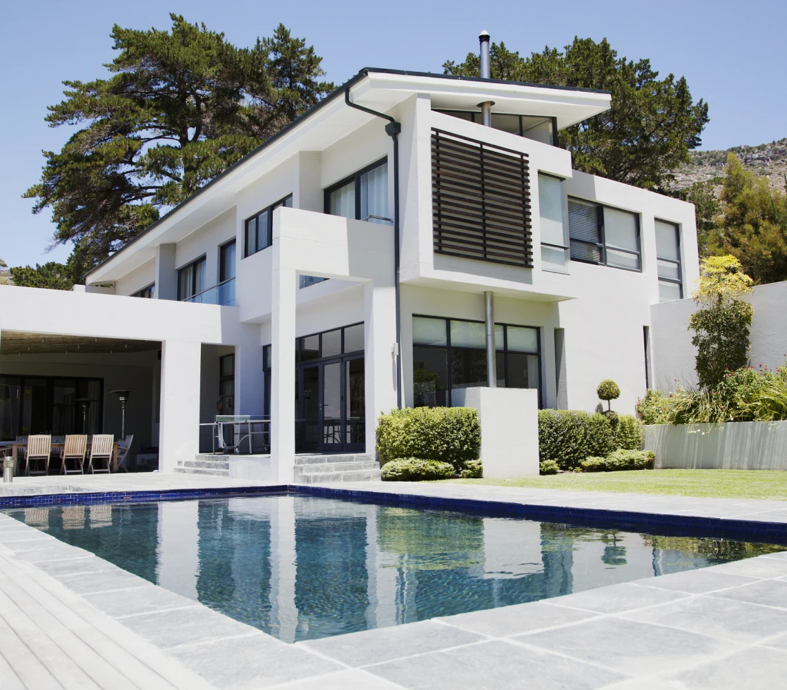 Modern house with swimming pool